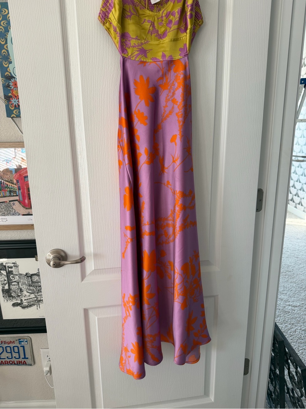 NWT House of Harlow 1960 Cut Out Floral Maxi Dress medium - Picture 3 of 14